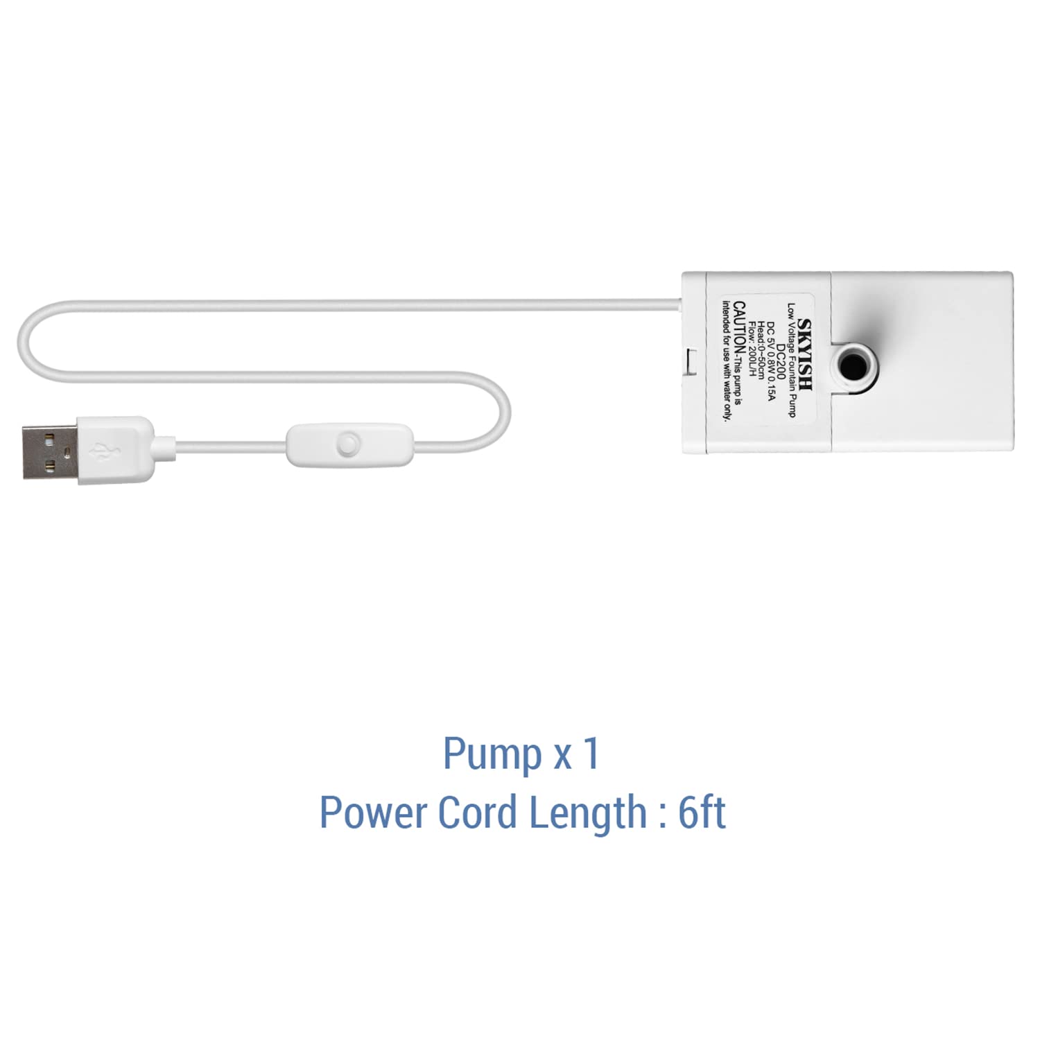 Veken Replacement Pump For 67Oz, 95Oz And 135Oz Pet Fountain Cat Water Fountain Dog Water Fountain Ultra Quiet Long Lifespan Water Pump, Usb Cable, Led Lights