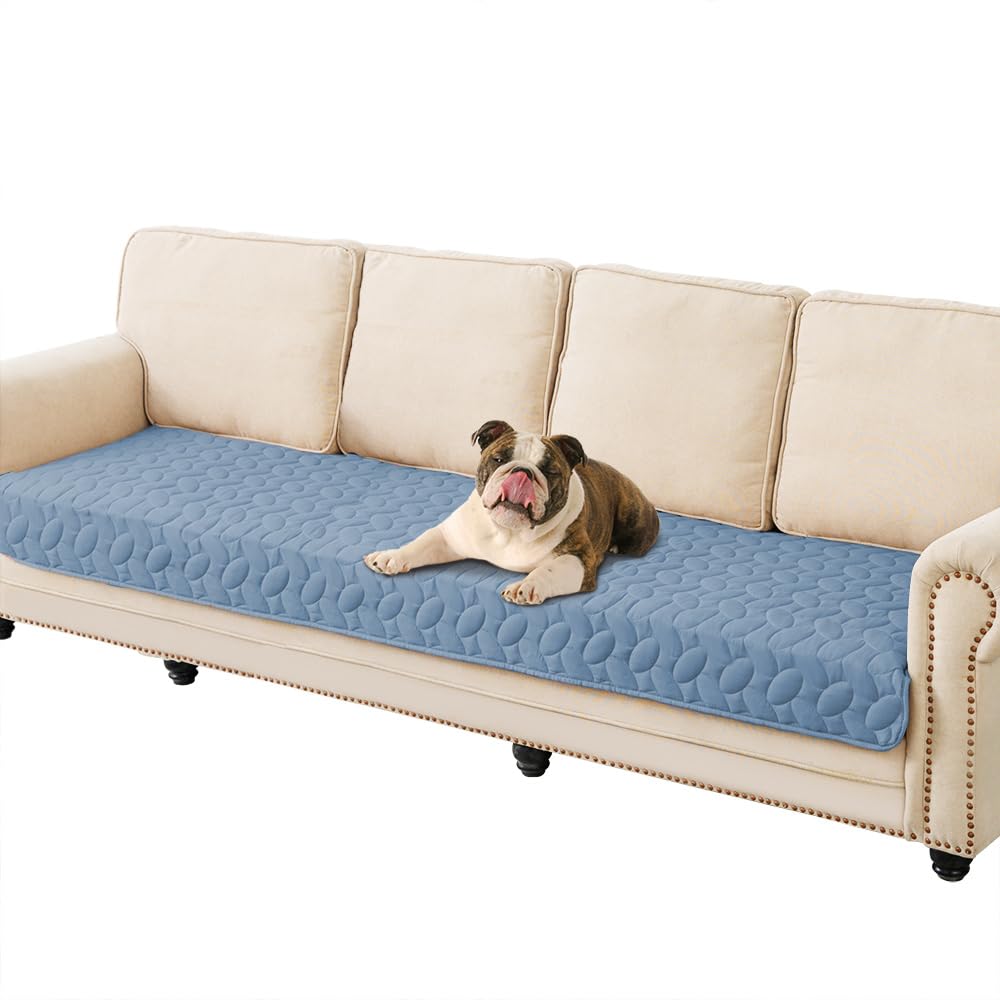 Ameritex Waterproof Pet Bed Cover Anti-Slip Dog Bed Blanket for Sofa and Furniture Waterproof New Pattern Design (Lightblue, 30x