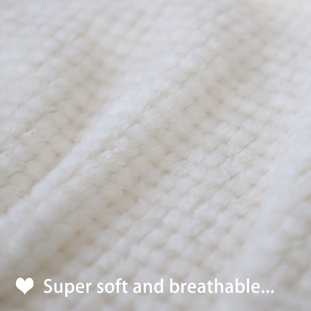 Furrybaby Premium Fluffy Fleece Dog Blanket, Soft And Warm Pet Throw For Dogs & Cats(24X32Inch, White)