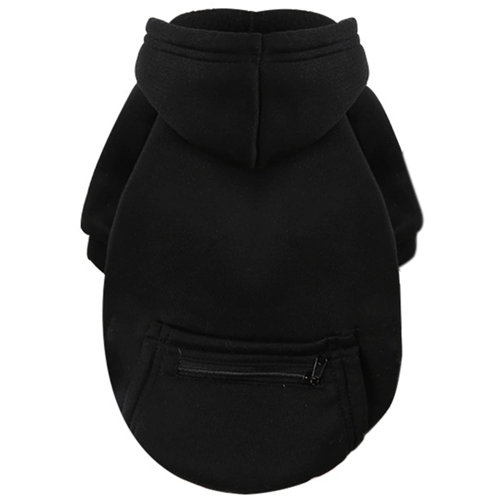 Jecikelon Winter Dog Hoodie Sweatshirts with Pockets Warm Clothes for Small Dogs Chihuahua Coat Puppy Custume Clothing (XX-Small