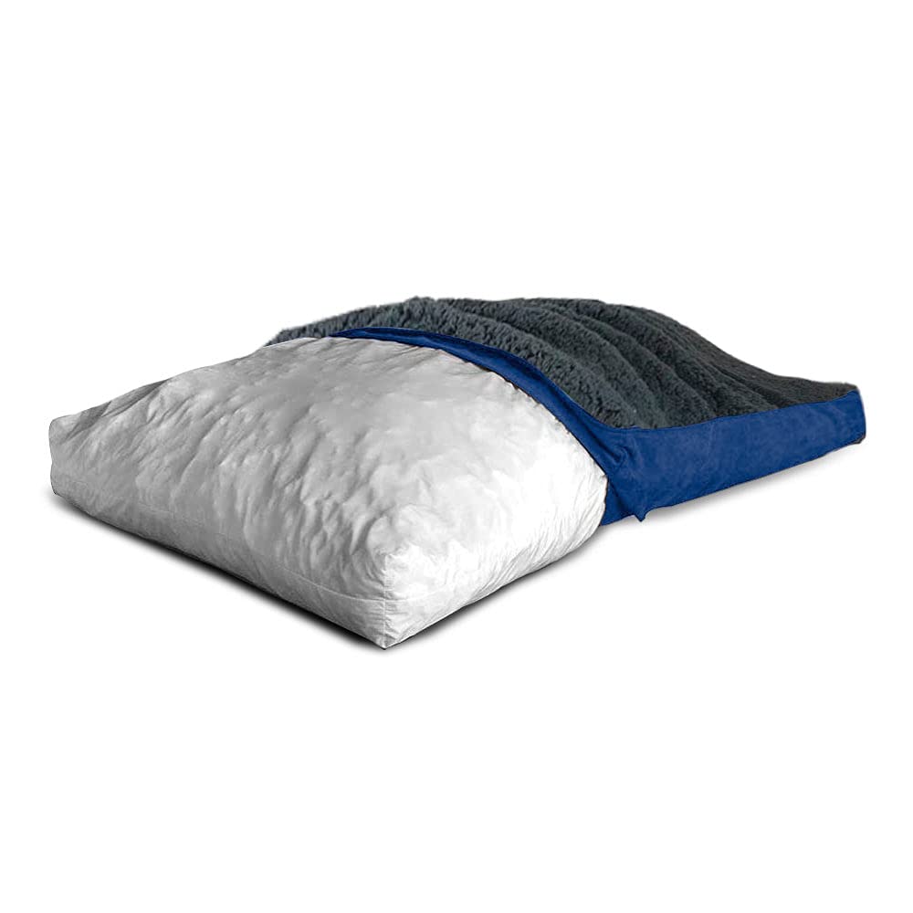 Floppy Dawg Extra Large Dog Bed with Removable, Washable Cover and Waterproof Liner. Pillow Stuffed with Orthopedic Memory Foam