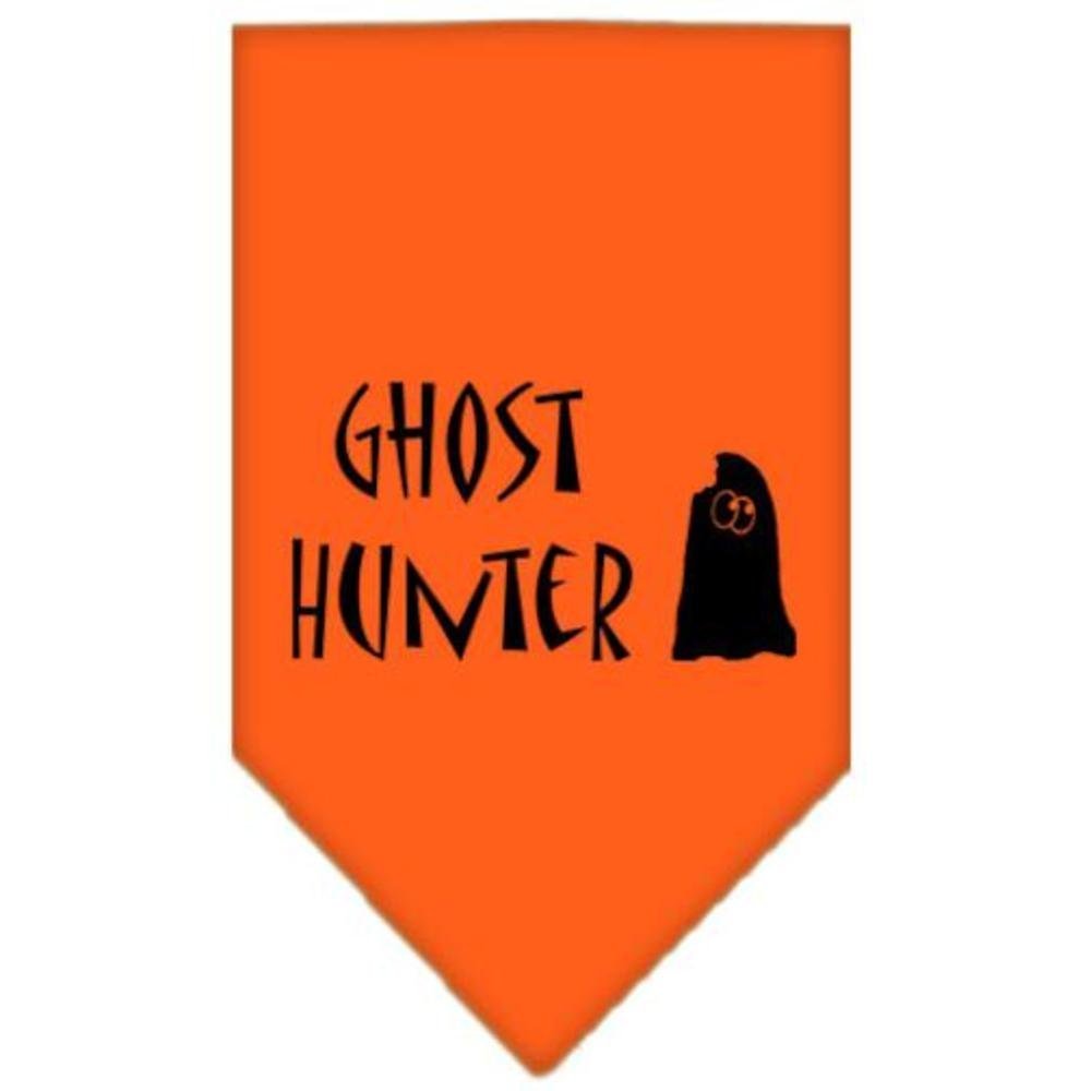 Mirage Pet Products Ghost Hunter Screen Print Bandana for Pets, Large, Orange