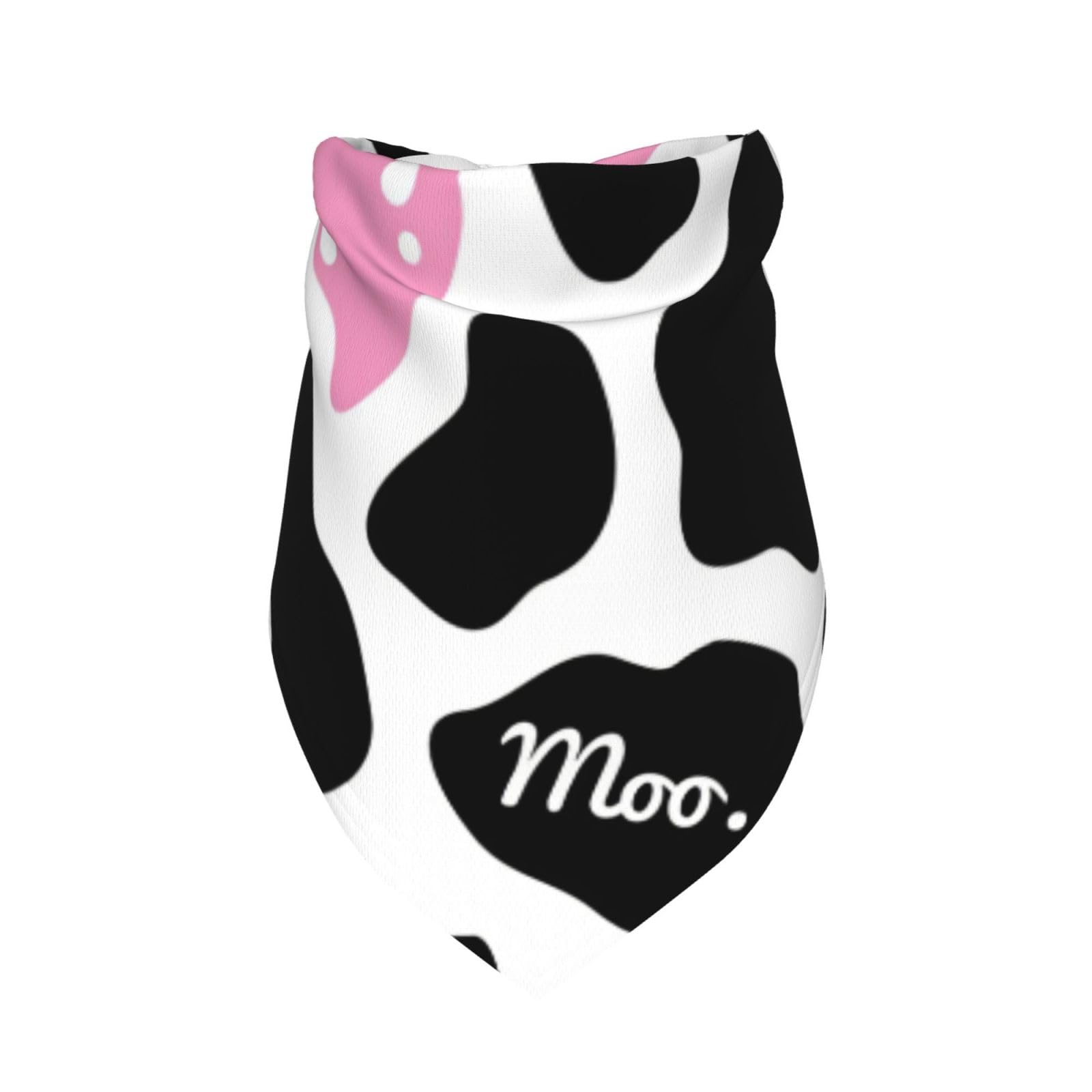 Cow Pink Print Cute Country Rustic Farmhouse Dog Bandana Scarf Triangle Bibs Pet Accessories Cat Kerchief