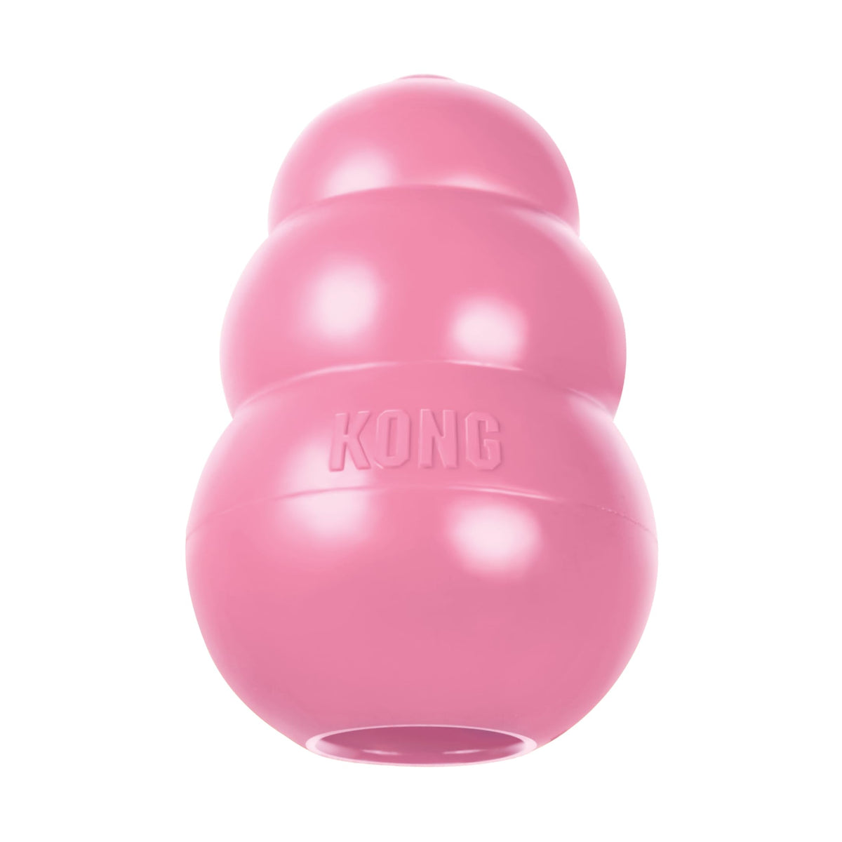 Kong - Puppy Toy Natural Teething Rubber - Fun To Chew, Chase And Fetch - For Medium Puppies - Pink