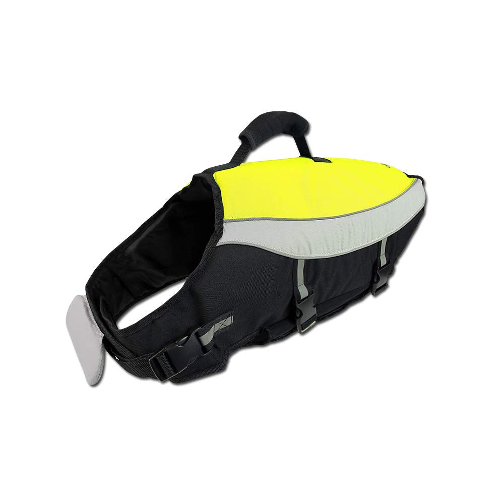 Alcott Water Adventure Life Jacket With Reflective Accents & Support Handle, Large, Neon Yellow (Apl Ma Lg Lj)