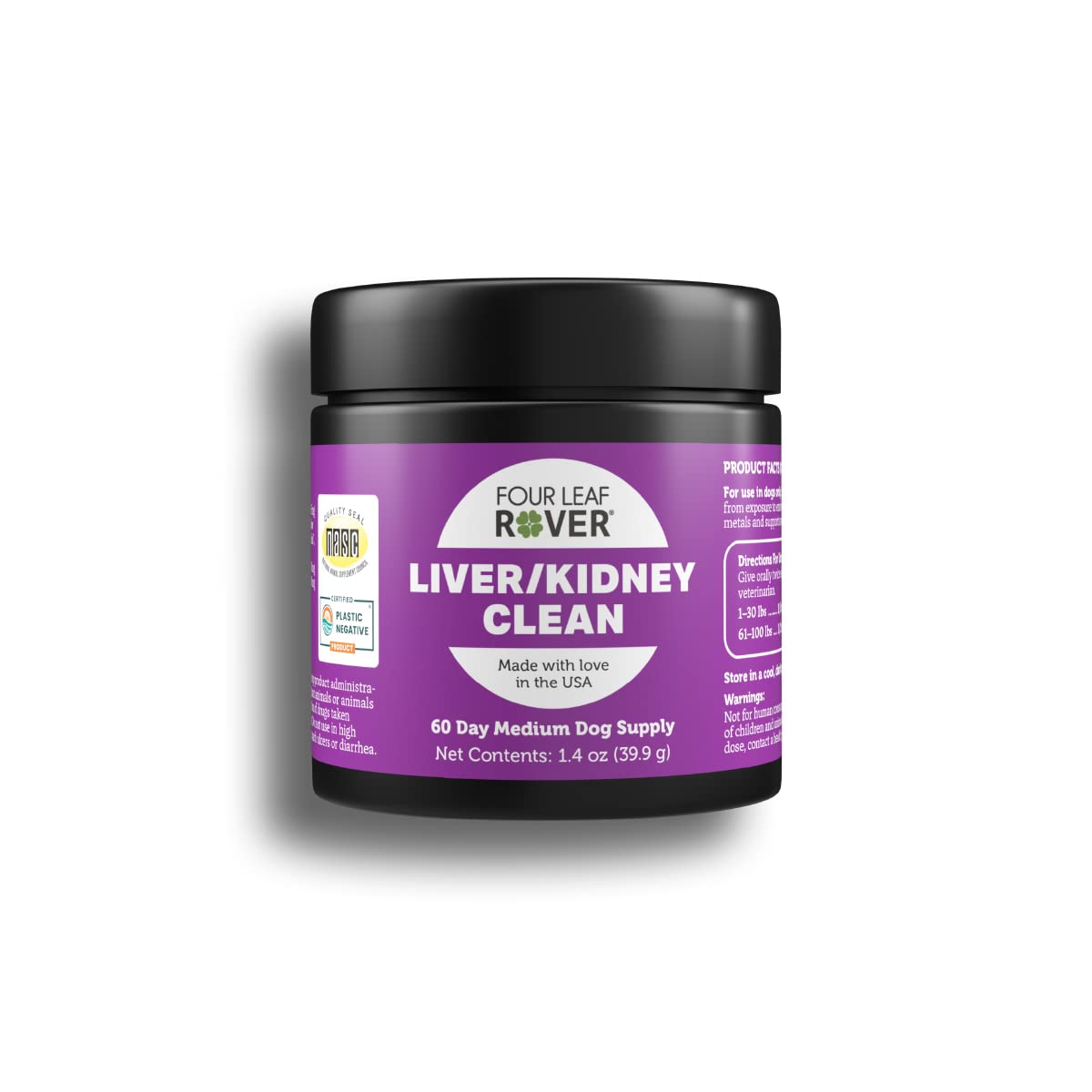 Four Leaf Rover - Liver/Kidney Supplements for Dogs | Enhance & Support Liver/Kidney Functions | Dog Kidney Support |Proprietary