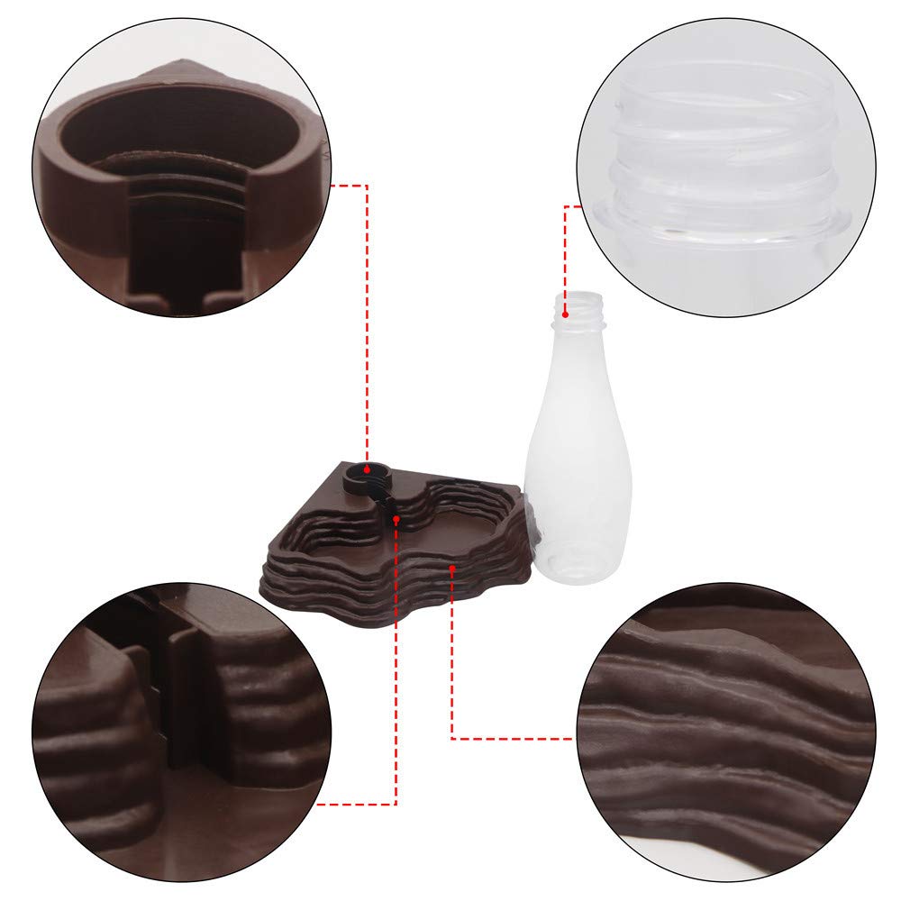 Slson Reptile Water Feeder Automatic Water Dispenser Waterer 13.5Oz Feeding Accessories For Turtle Bearded Dragons Lizards Gecko