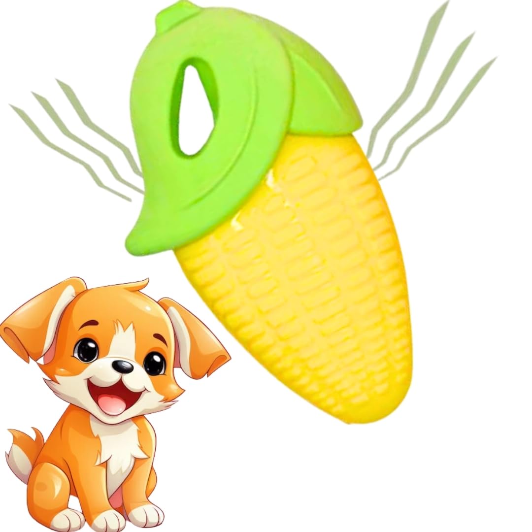 DreamAuro Fun Squeaky Corn Toy or Dogs & Cats  Engage Your Dog with The Squeaky Corn Toy, The Corn That Talks Back (with Squeak