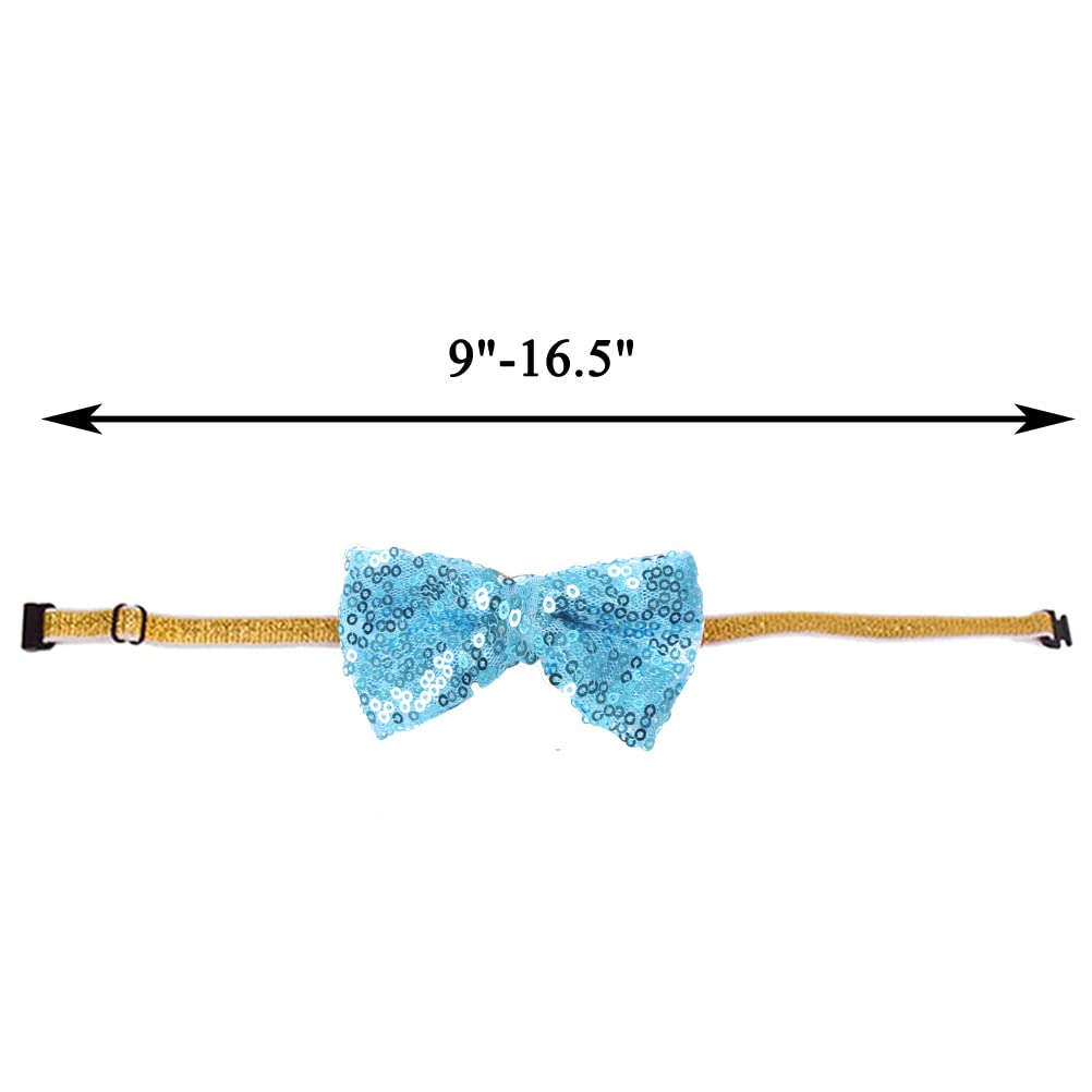 Dog Birthday Bandana With Party Hat Bow Pet Set Triangle Scarf Supplies Blue For Boy Puppy