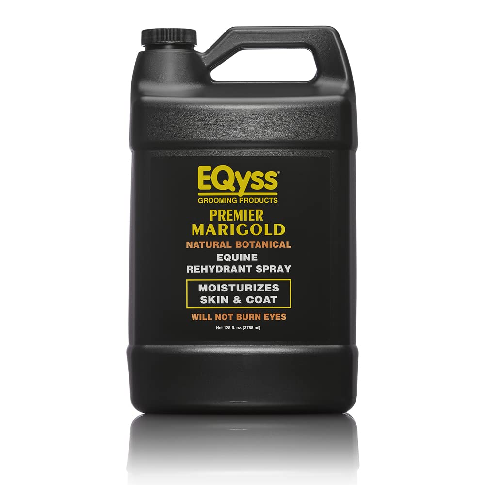EQyss Premier Marigold Equine Coat Conditioning Spray - Moisturize Horse's Skin & Coat, Add Shine, Detangle, Repel Dirt & Dust, 
