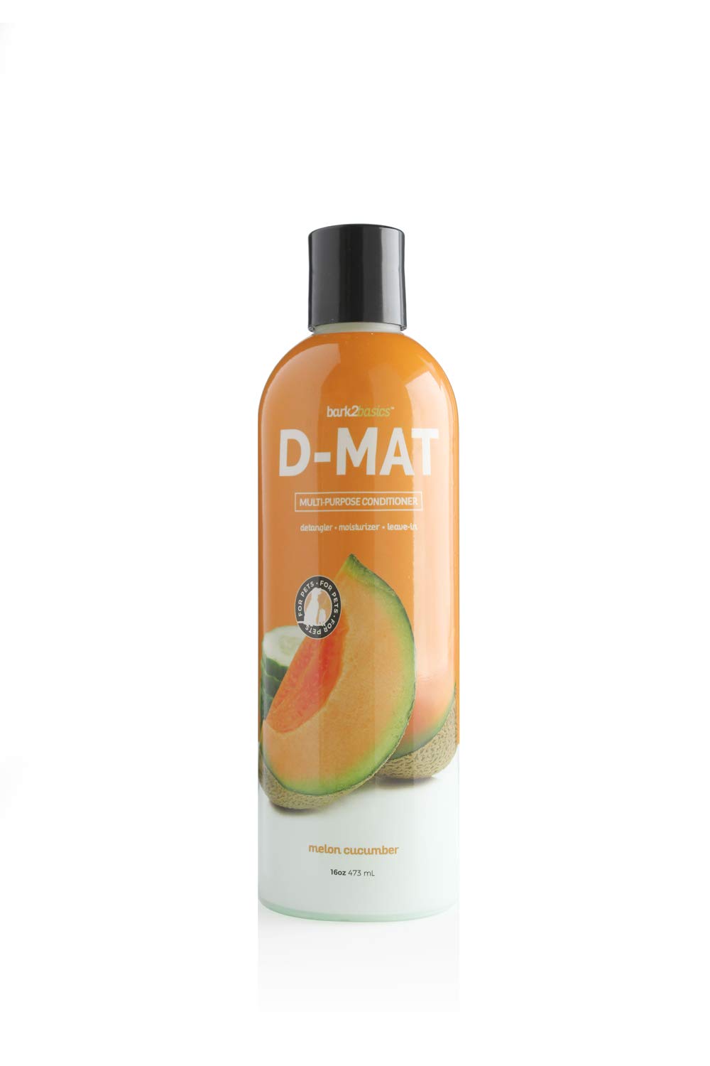 Bark2Basics d-Mat Dog Conditioner, 16 oz - Natural, Multi-Purpose, Eliminates Static, No Additives, Dematting, Aids in DeSheddin