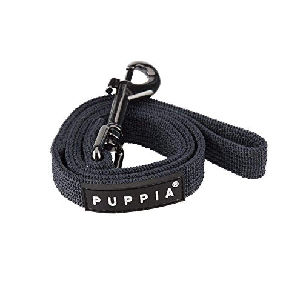 Puppia Two Tone Dog Lead Strong Durable Comfortable Grip Walking Training Leash For Small & Medium Dog, Black, Large