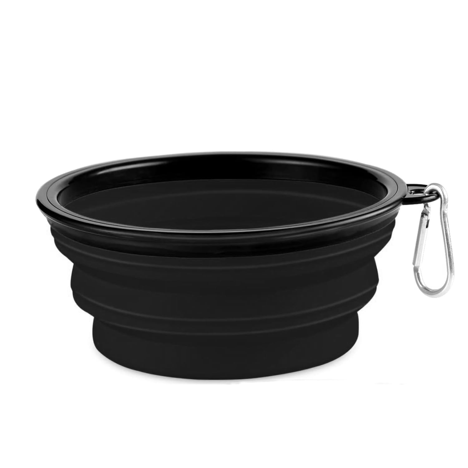 Pet Fun Foldable Silicone Pet Bowl Collapsible | Foldable Travel Water Bowl With Carabiner Clip For Traveling, Hiking, Walking,
