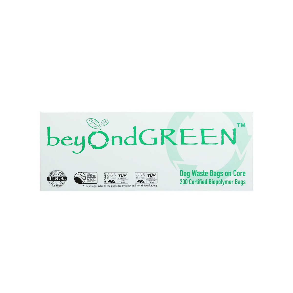 Beyondgreen Plant-Based Dog Waste Bags For Park Dispenser - 200 Bag Roll - 8 In X 13 In