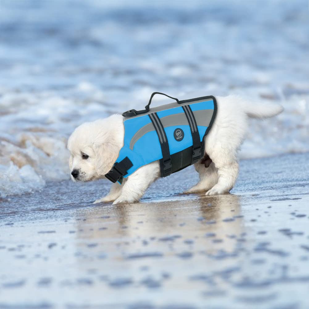 Emust Dog Life Vests, Adjustable Pet Life Jackets For Small Dogs With Enhanced Buoyancy, Small Dogs Flotation Vest With Durable