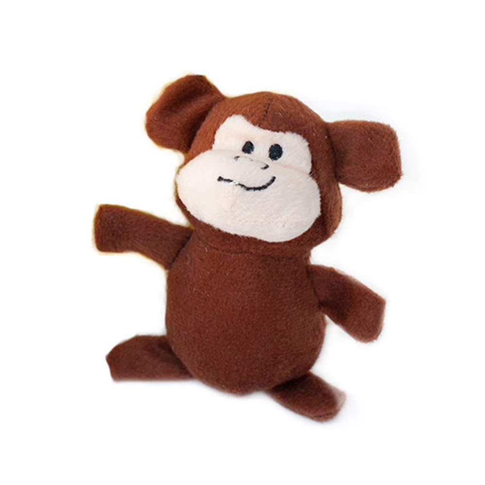 ZippyPaws Burrow, Zoo Friends Monkey 'n Banana - Interactive Dog Toys for Boredom - Hide and Seek Dog Toys, Colorful Squeaky Dog
