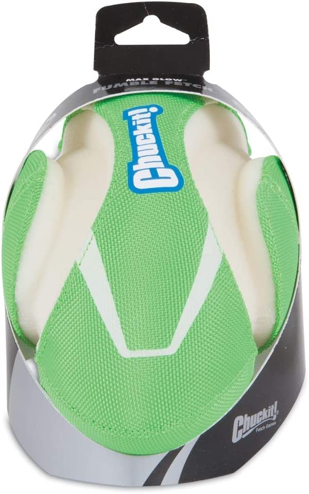 Chuckit! Max Glow Fumble Fetch Dog Football Dog Toy