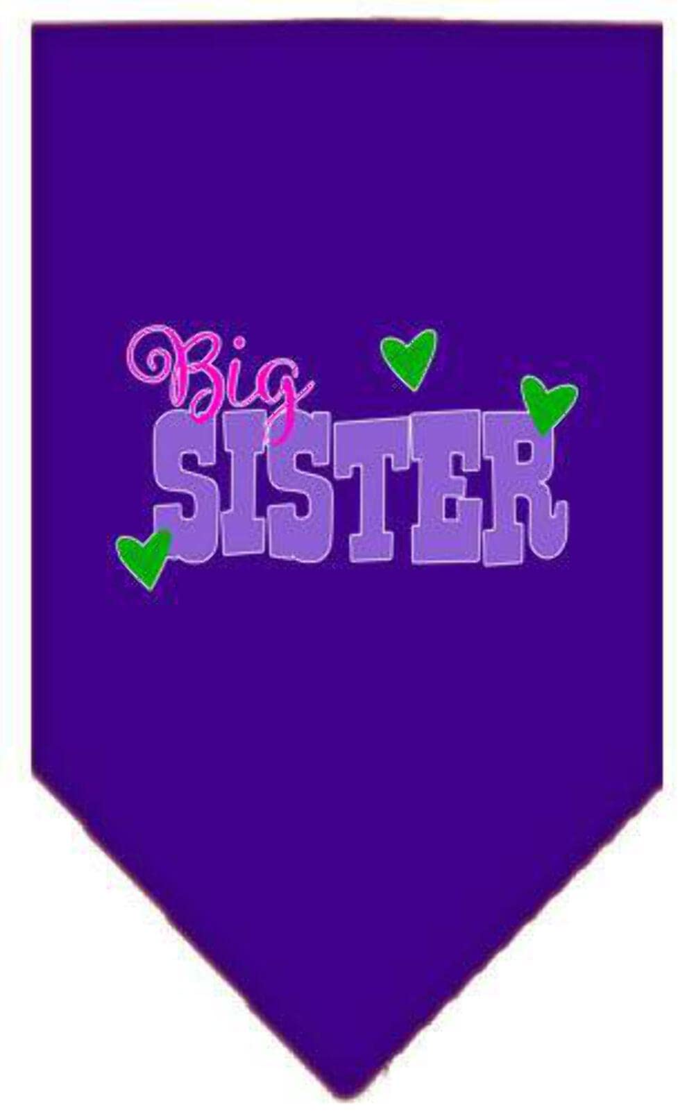 Mirage Pet Products Big Sister Screen Print Bandana Turquoise Large