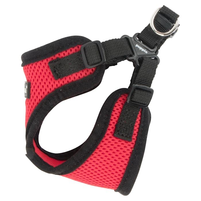 Puppia Para-Hc1533-Rd-M Red Soft Harness C Pet-Vest-Harnesses, Medium