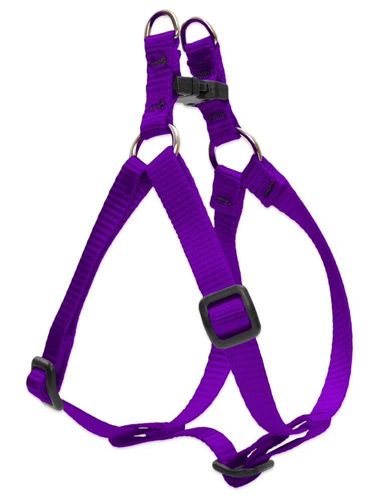 Lupinepet Basics 1/2' Purple 12-18' Step In Harness For Small Dogs