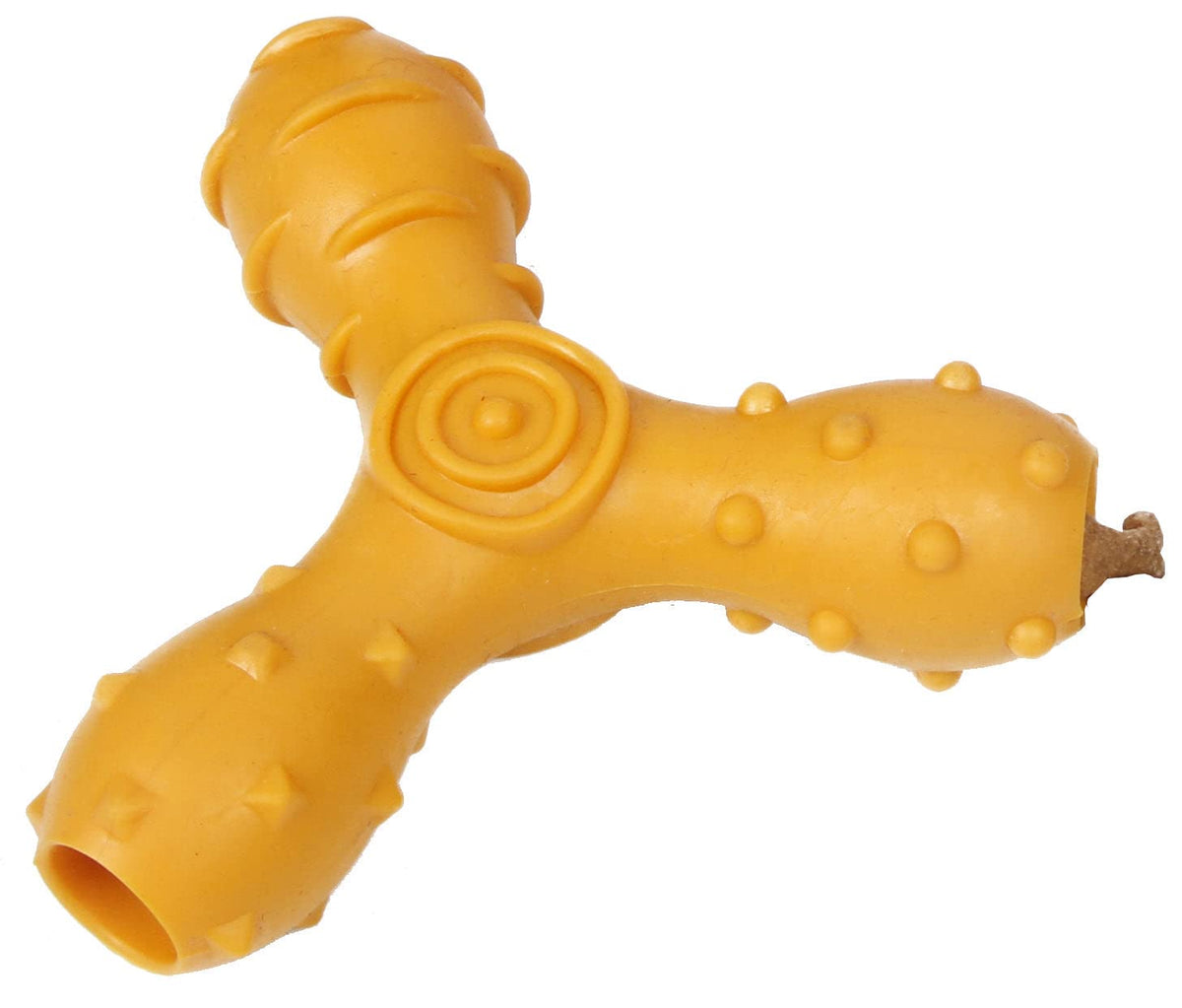 Pet Life ® 'Tri-Chew' Treat Dispensing and Chewing Interactive TPR Dog Toy