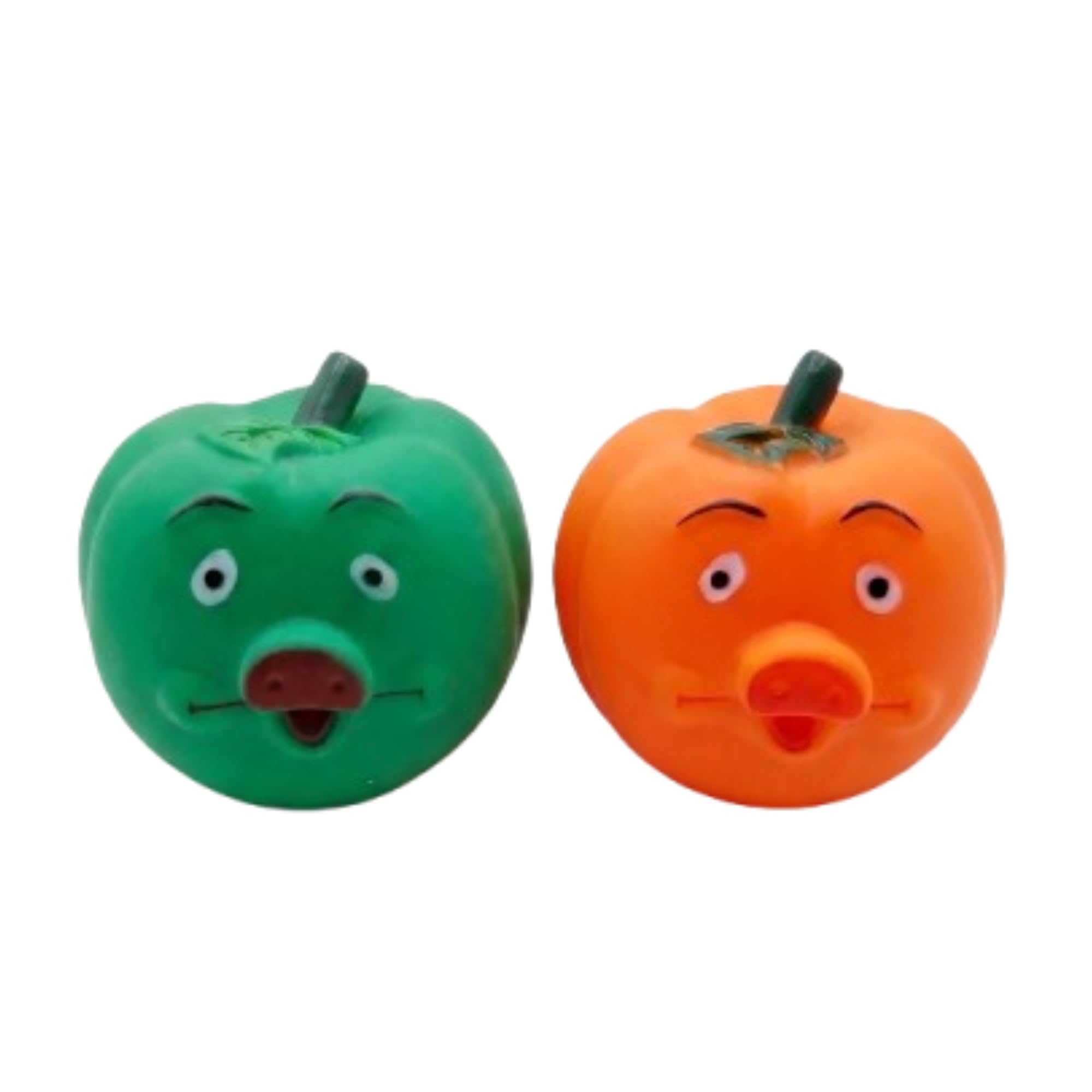 Bohobark Latex Dog Toy With Squeaker Sound, Rubber Pumpkin Chew Pet Toy Ideal For Playing And Chewing Dogs And Puppies (Multicol
