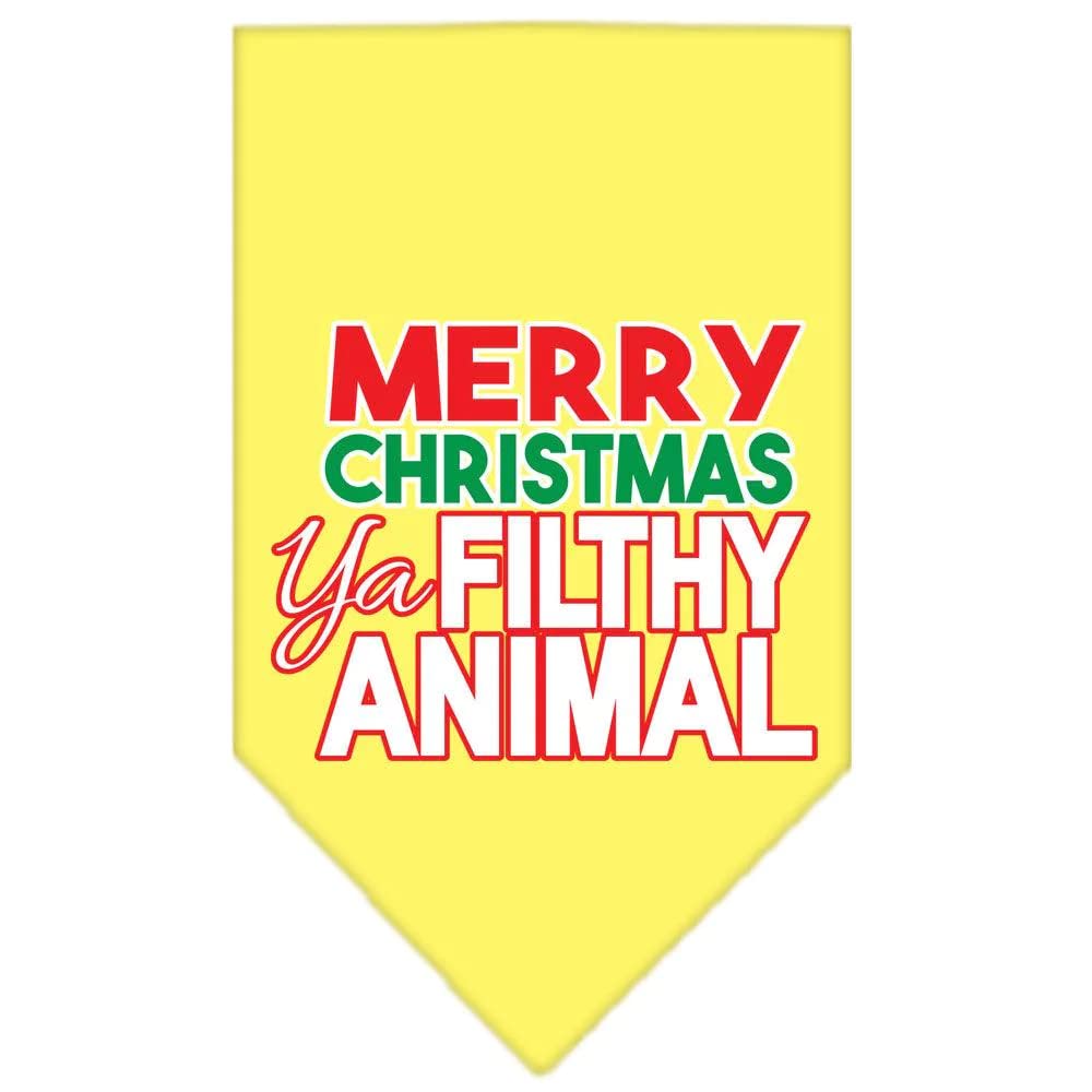 Mirage Pet Products 66-161 SMNV Ya Filthy Animal Screen Navy Print Bandana, Small