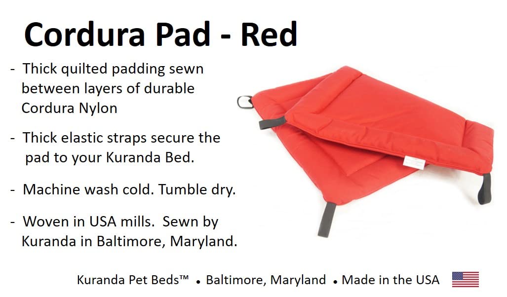 Kuranda Cordura Pad - Large - 40'' x 25'' - Red