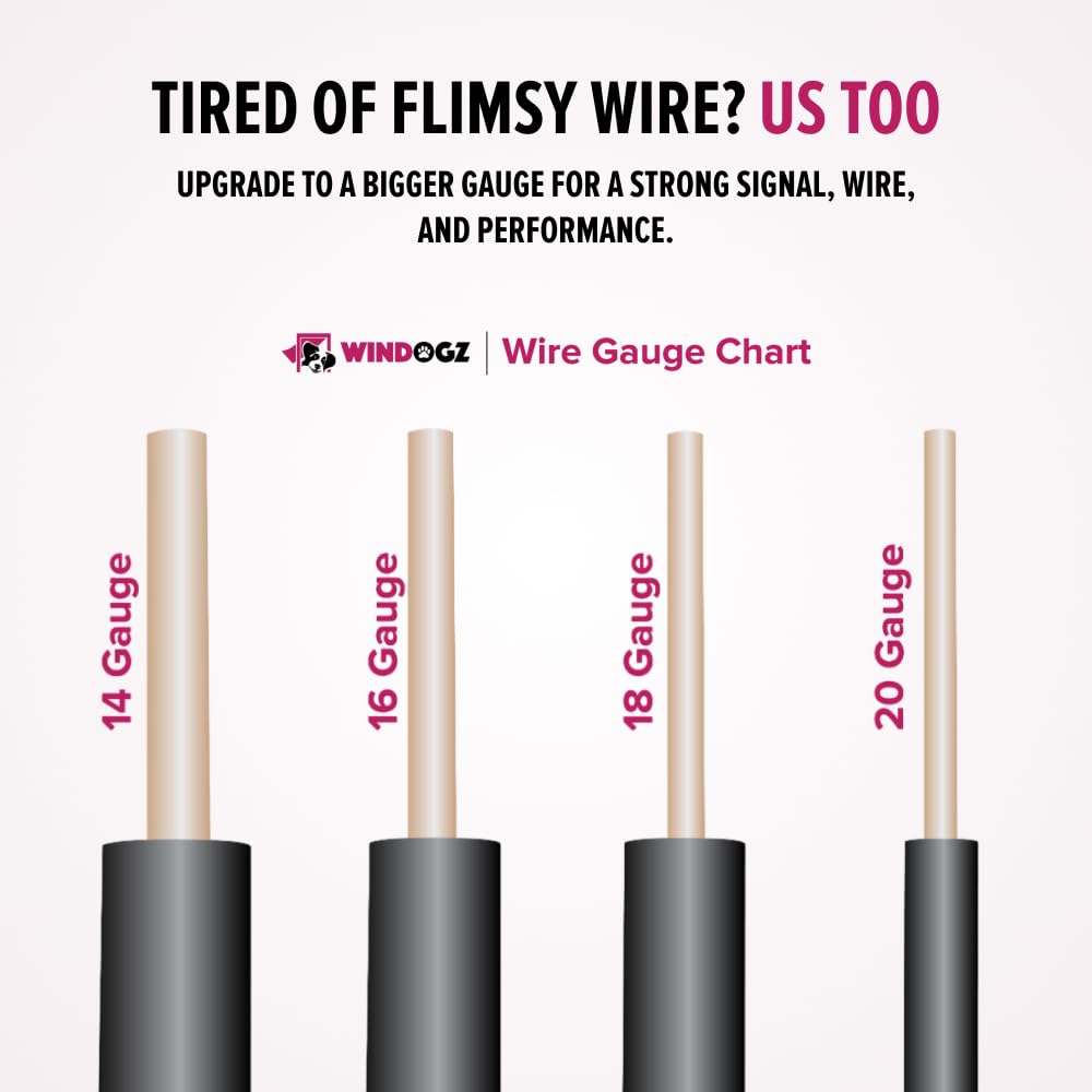 Windogz Dog Fence Wire For Electric Dog Fence System, 500 Ft, 14 Gauge Pro Grade Wire, Covers ? Acre,Easy To Install, Compatible