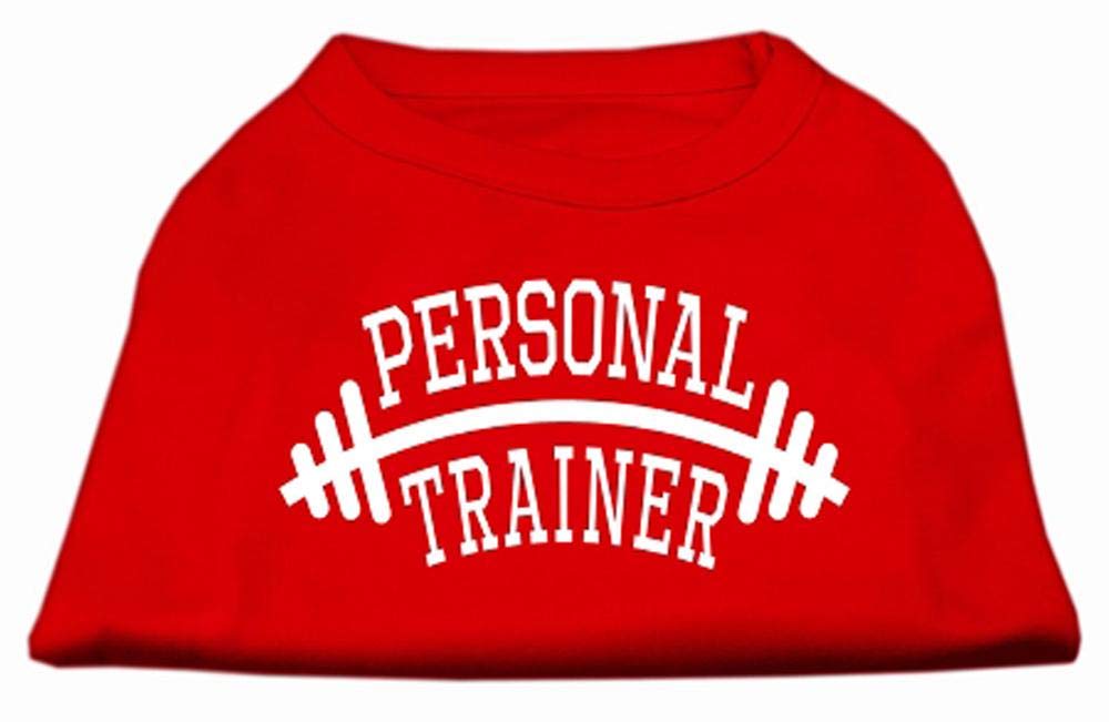 Mirage Pet Products Personal Trainer Screen Print Shirt, Medium, Red