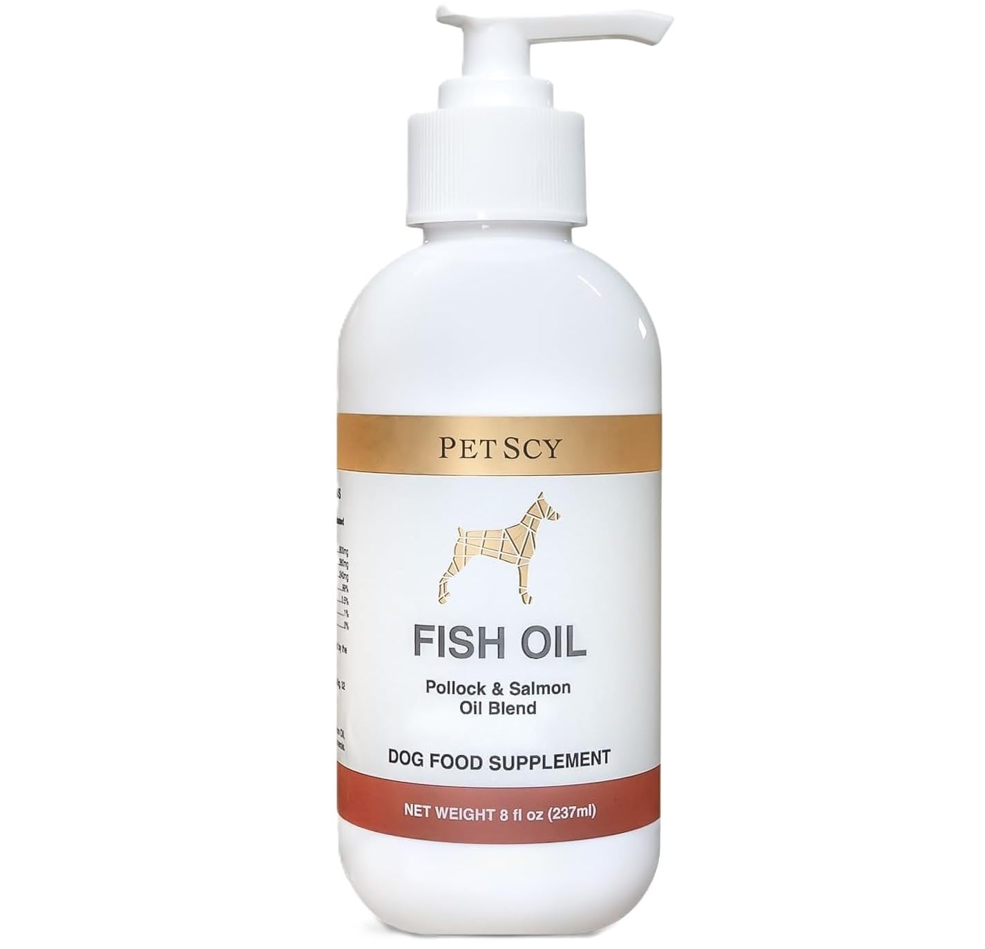 PetScy Omega-3 Fish Oil for Dogs - Supports Healthy Skin, Shiny Coat & Joint Mobility | Pure Wild-Caught Fish Oil with EPA & DHA