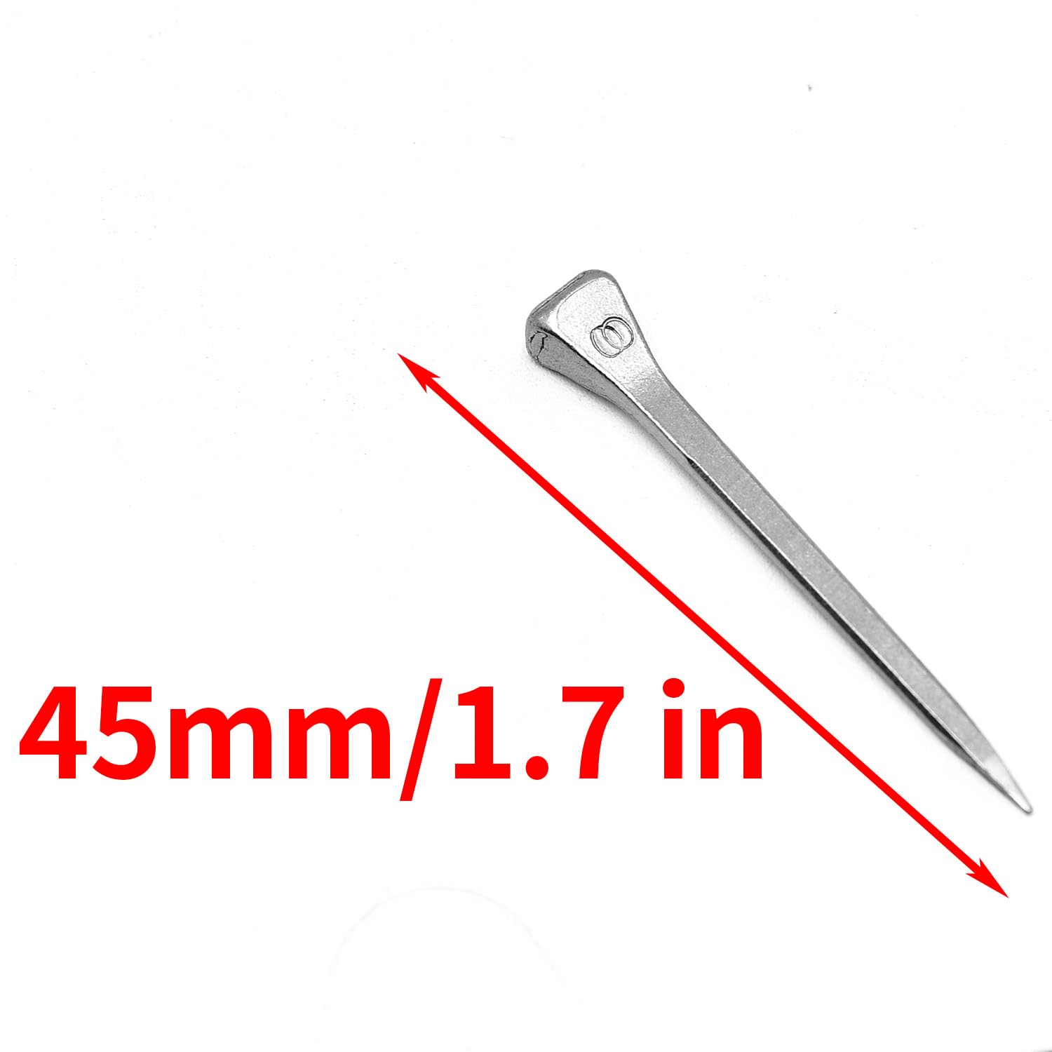 Surf Turtle E3 Horseshoe Nails 50 Pcs 1.7 Inches Low Carbon Steel Horse Hoof Nails Horse Training Supplies Tool For Securing Fir