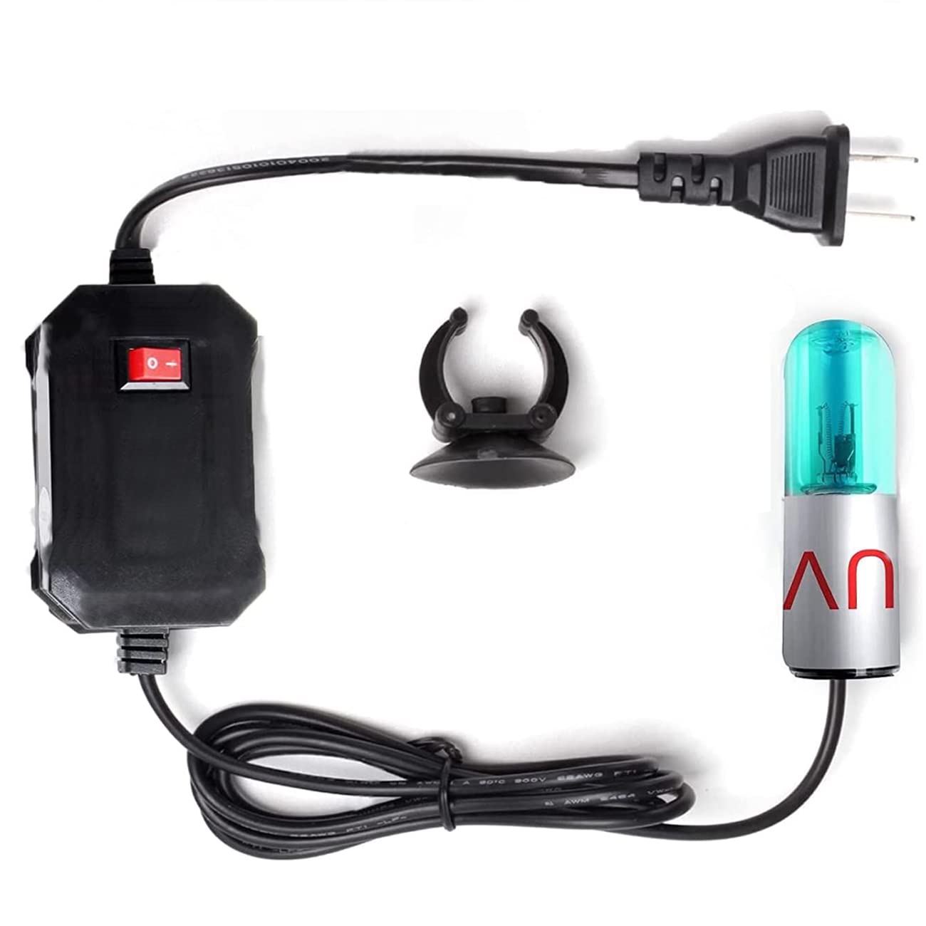 3W Aquarium Clean Light Fish Tank Algae Clean Light Green Water Clean Fish Tank Water Clean Lamp for Sump Pond Filter Tank