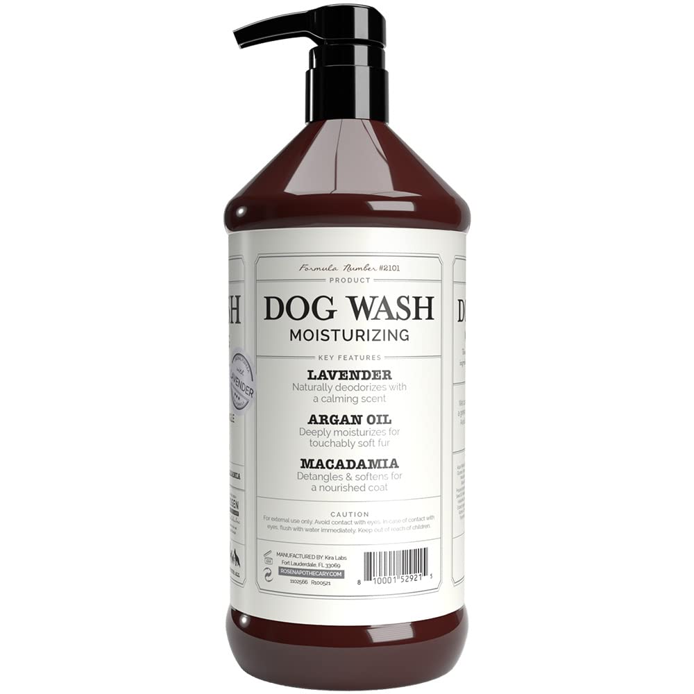 Rosen Apothecary 5-In-1 Dog Wash Moisturizing Lavender Shampoo, By Kira Labs 960Ml/32Fl
