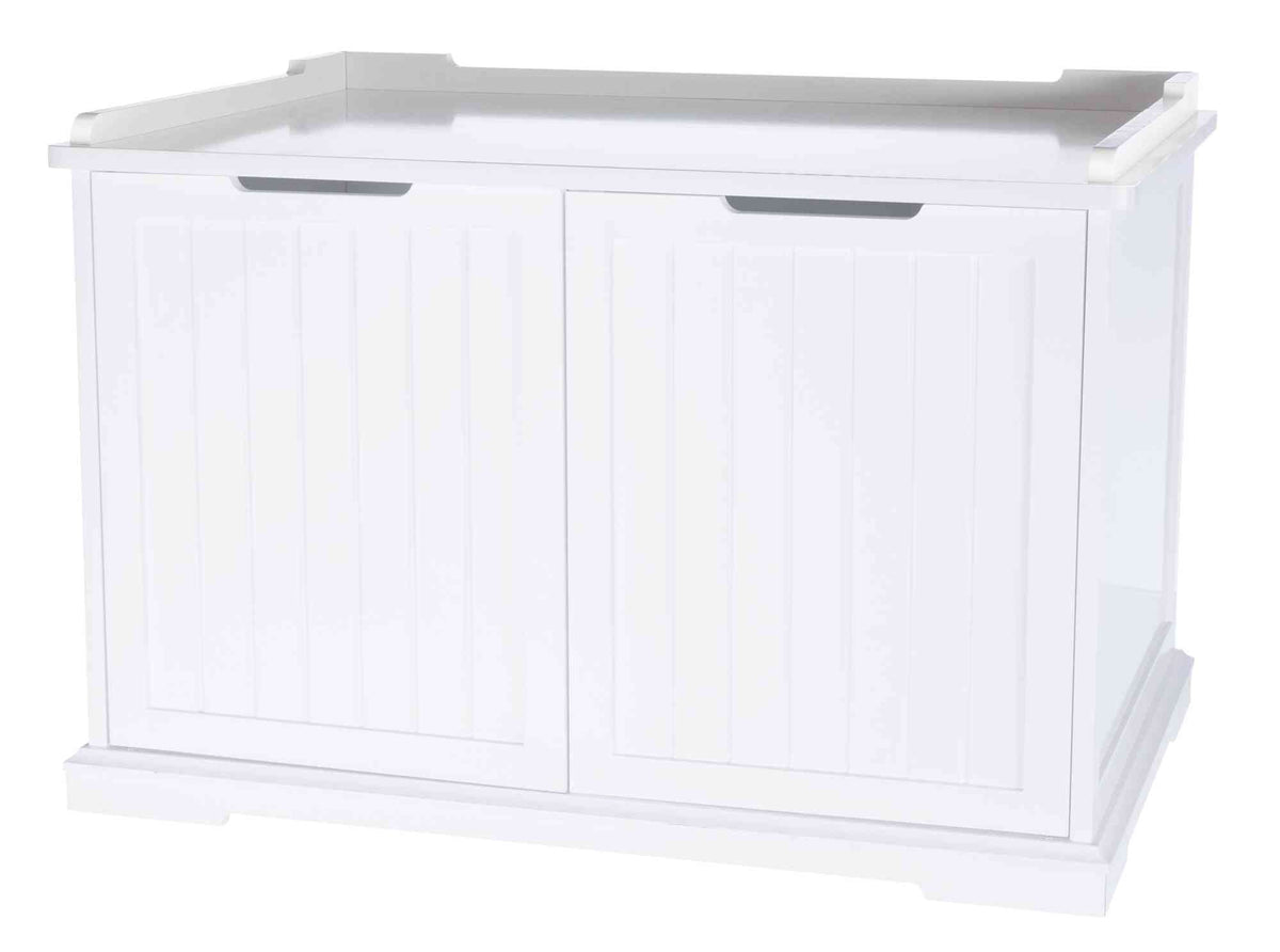 Trixie Furniture Style Xl Cat Litter Box Enclosure, Hidden Cat Washroom, Side Table Pet Home, White