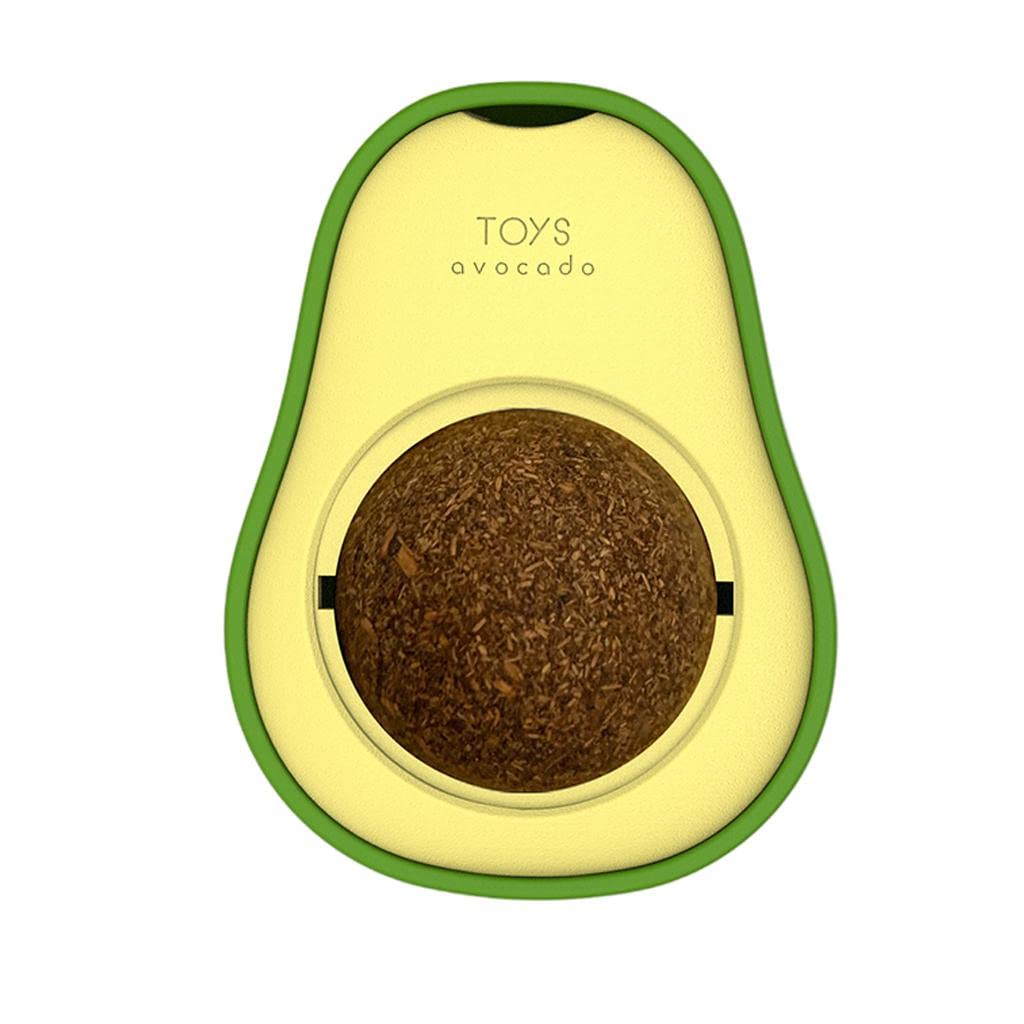 Ujeavette Multifunctional Catnip Toy 360 Totating Catnip Wall Ball Toys Gall Nut