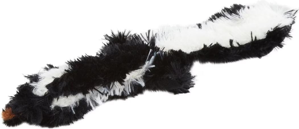 Spot Mini Skinneeez | Stuffless Dog Toy With Squeaker For All Dogs | Tug-Of-War Toy For Small And Large Breeds | 14'' | Skunk De