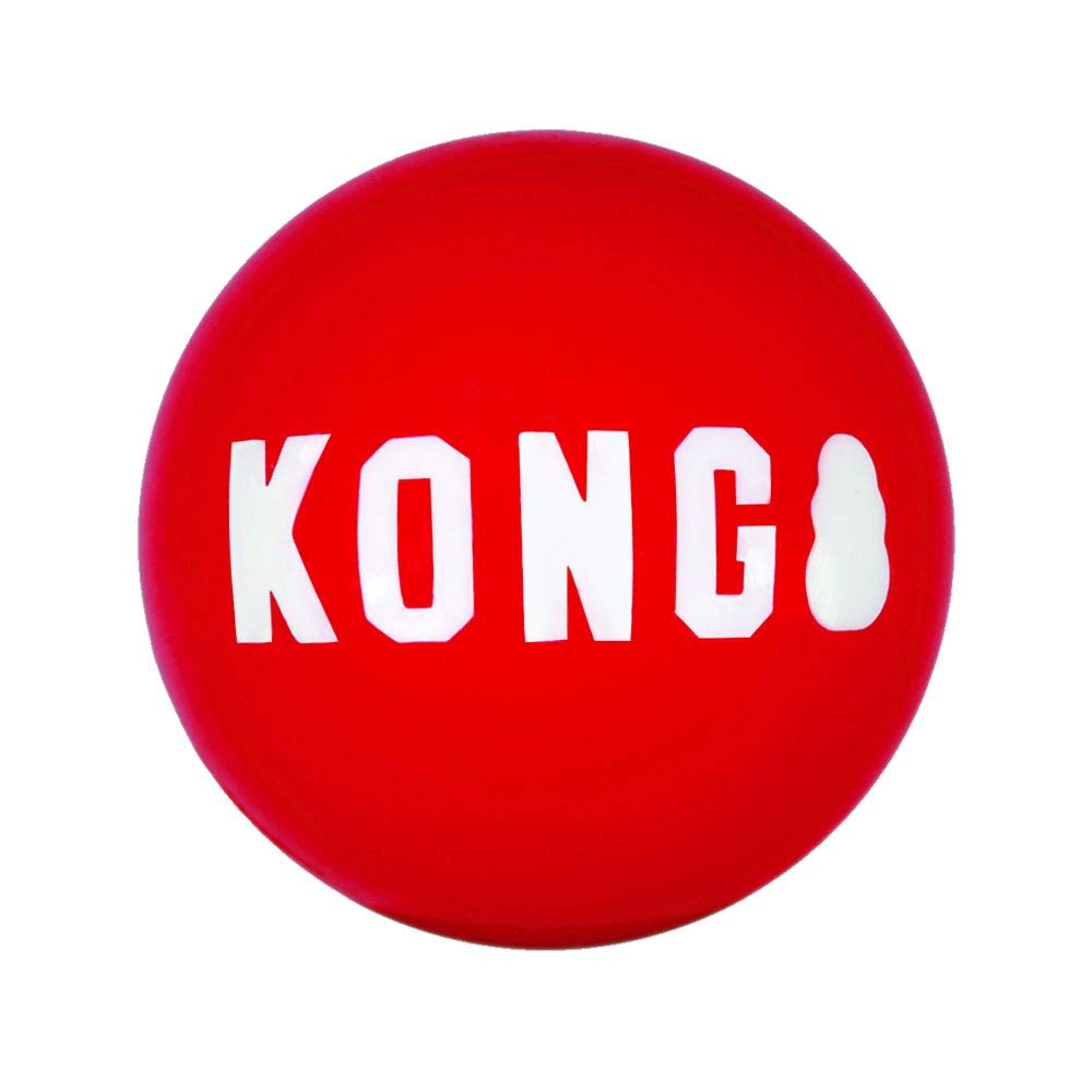 Kong - Signature Balls - 2 Pack Durable Ball For Chasing And Retrieving - For Medium Dogs