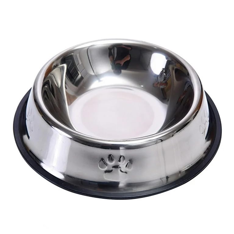Coskira Stainless Steel Dog Bowl, Metal Cat Bowls For Food And Water, Anti Skid Stackable Pet Puppy Dishes NonSlip Pet Feeding 