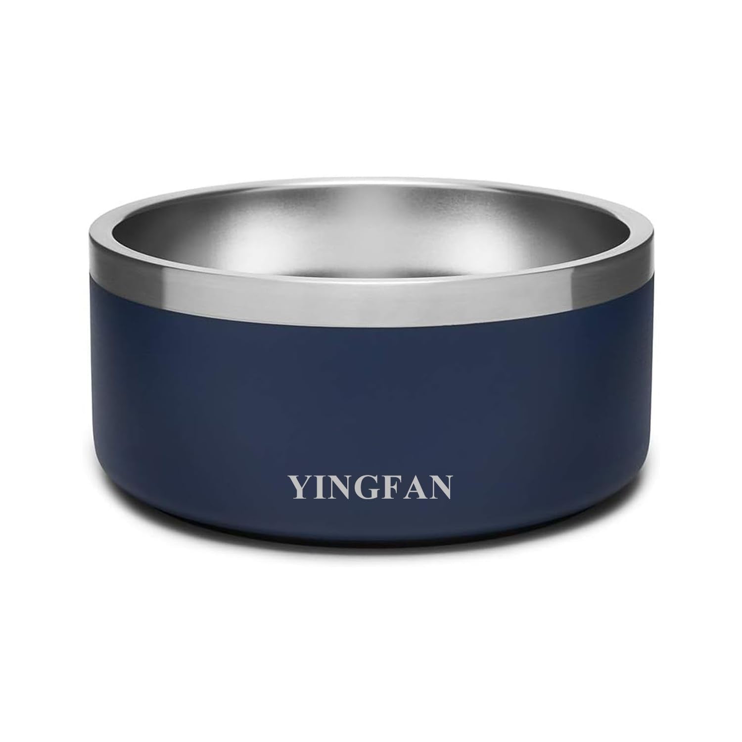 YINGFAN Stainless Steel Dog Bowls, 32 oz Metal Dog Bowls with Non-Slip Rubber Base, Durable Food and Water Bowl for Small, Mediu