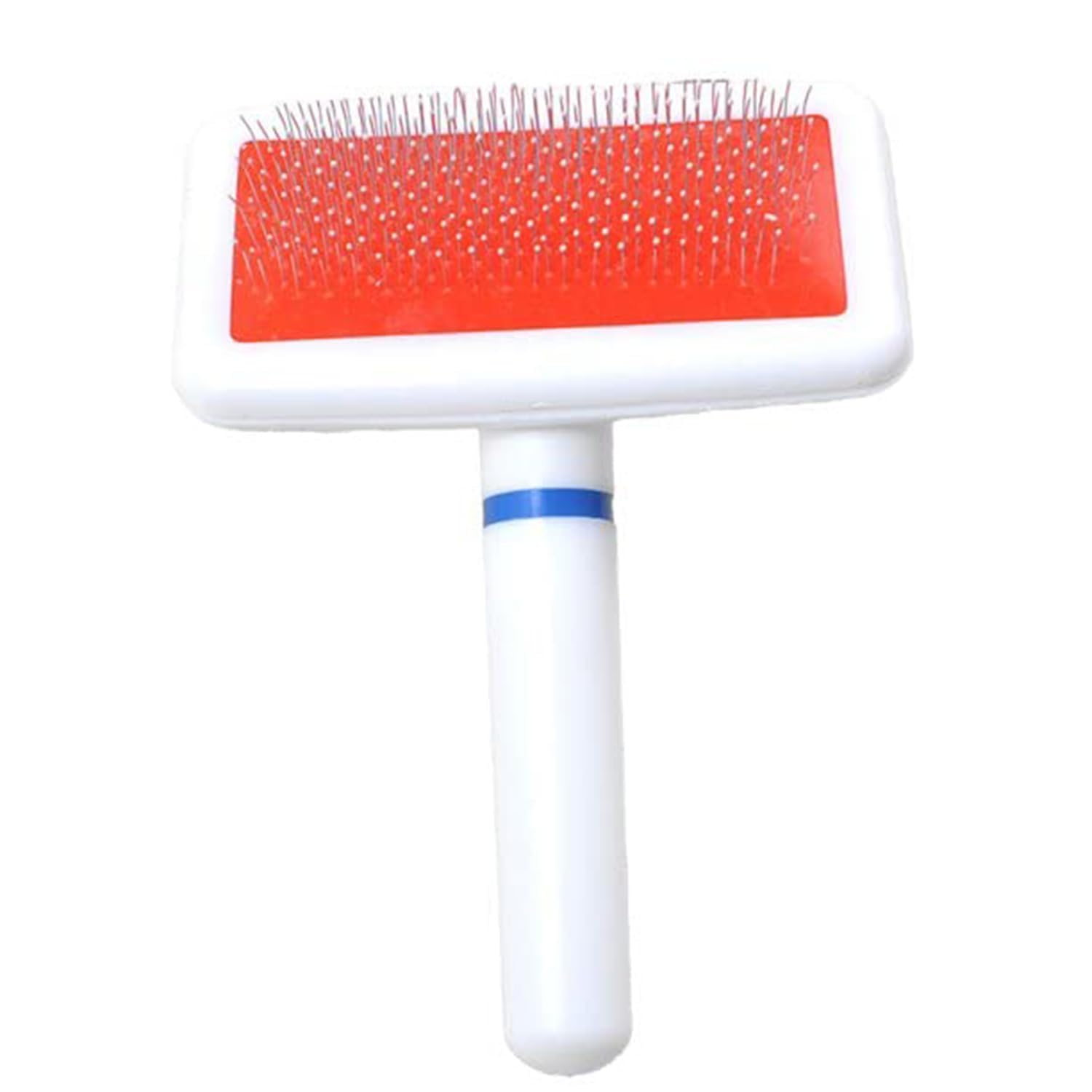 Emily Pets Dog & Cat Grooming Brush | Slicker Brush With Fine Stainless Steel Pins | Removes Loose Fur, Mats & Tangles | Gentle 