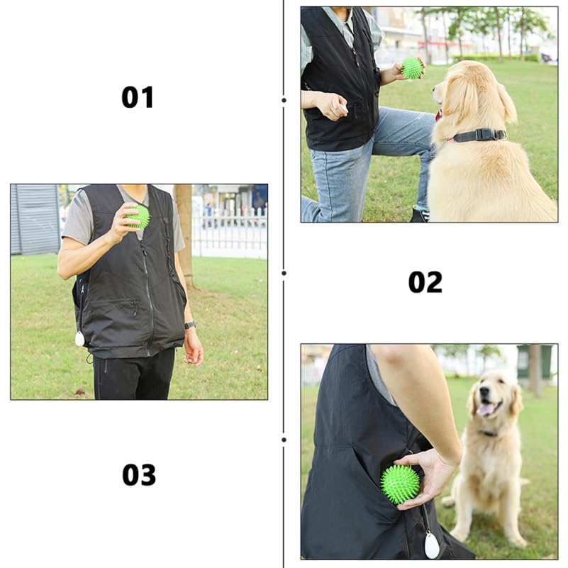 ULTECHNOVO Dog Training Vest with Multi Pockets - Professional Pet Owner Jacket for Men/Women Dog Trainers