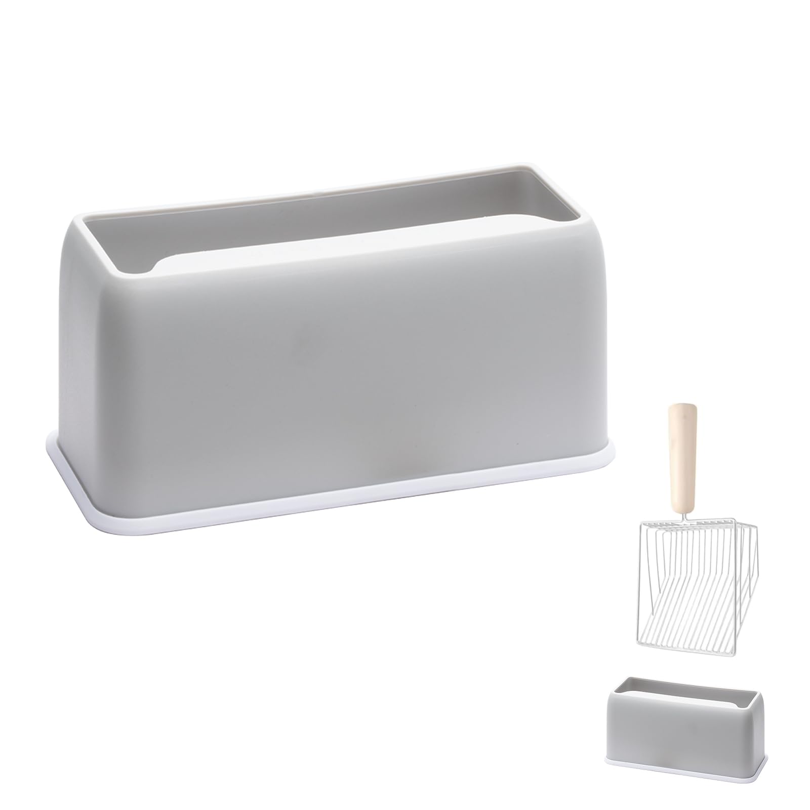 Cat Litter Scoop Holder, Replacement Holder For Metal Cat Litter Scoop, Sturdy Stand To Hold Scooper, Plastic Organizer For Scoo