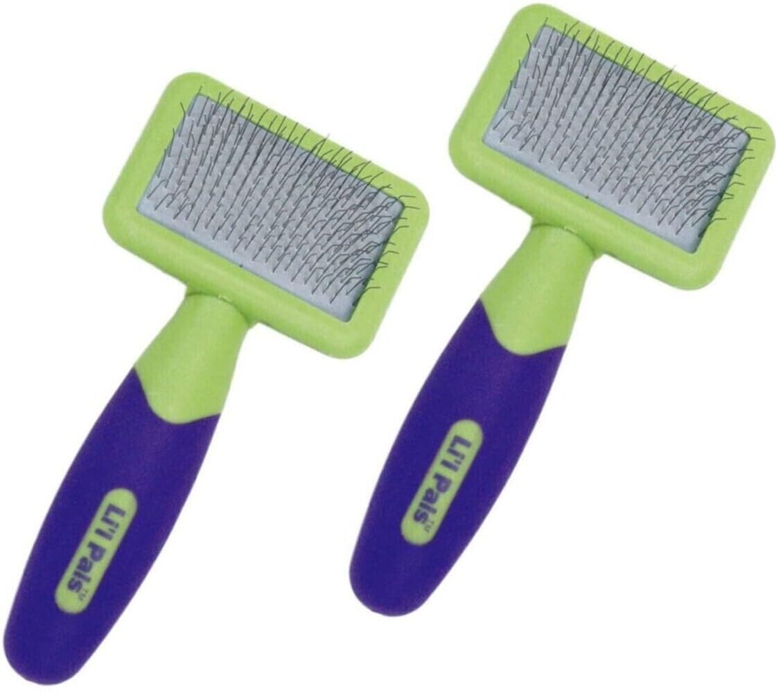 Lilpals Soft Slicker Brush For Removing Mats, Tangles, And Loose Hair From Your Pets