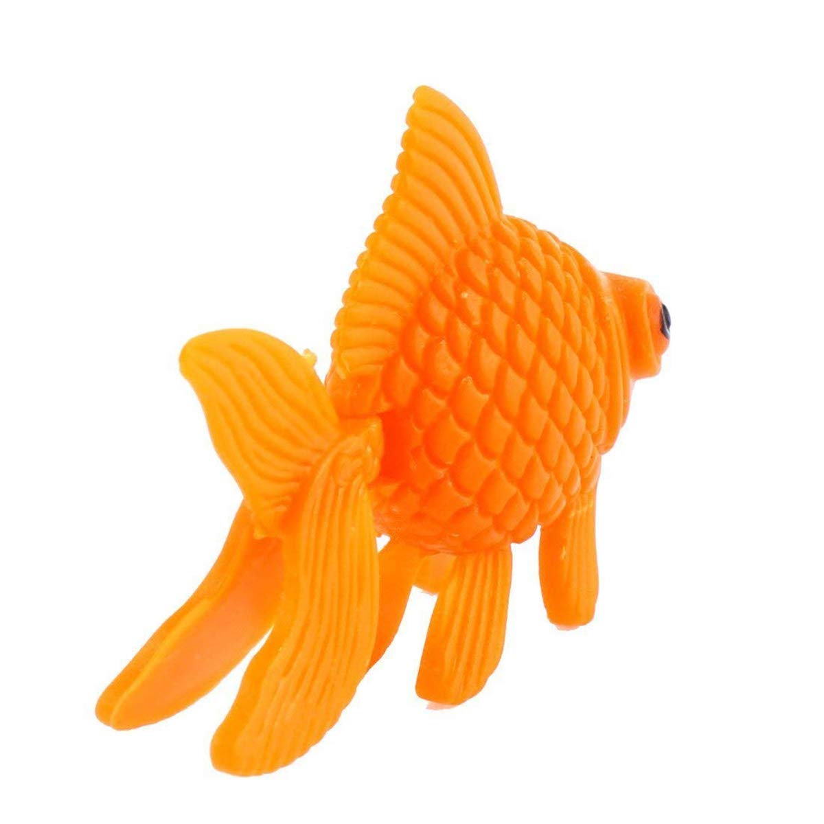 Xmhf Aquarium Fish Bowl Tank Artificial Floating Plastic Orange Decor Goldfish Ornament Fish Tank Decoration 10Pcs