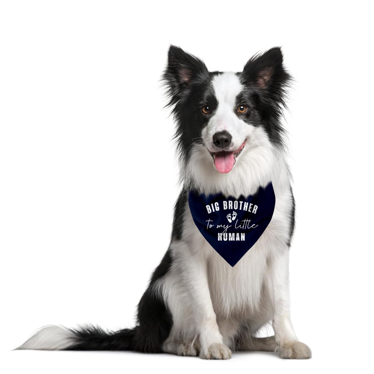 Wdsxwh Big Brother Dog Bandana, Dog Scarf, Dark Purple, Letter Print, 25 X 17 Inch, Flannel, Machine Wash, 3 Pack