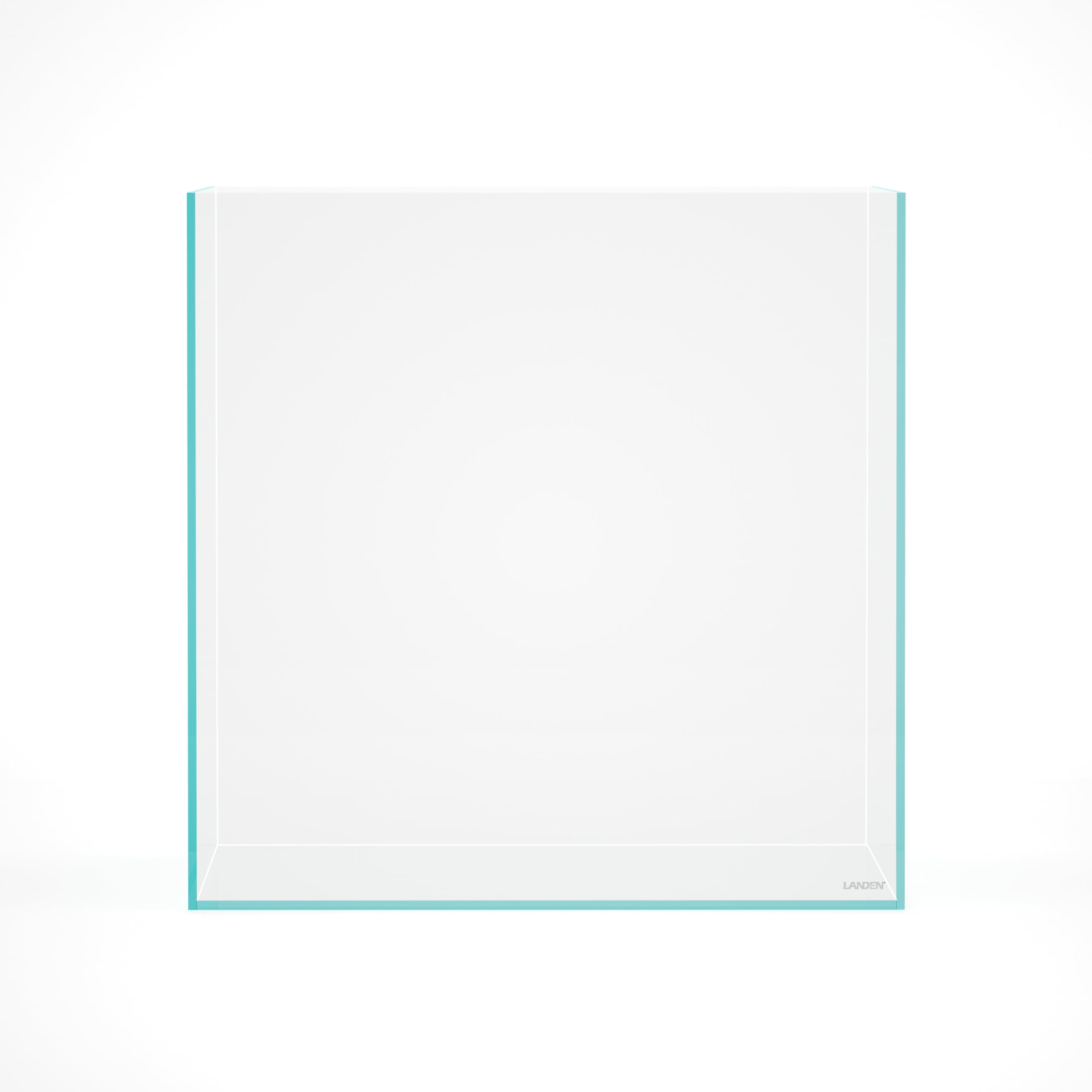 LANDEN 31 Gallon Cube Rimless Low Iron Aquarium Fish Tank,19.7'' L    19.7'' W    19.7'' H (50cm x 50cm x50cm) 6mm Thickness wit
