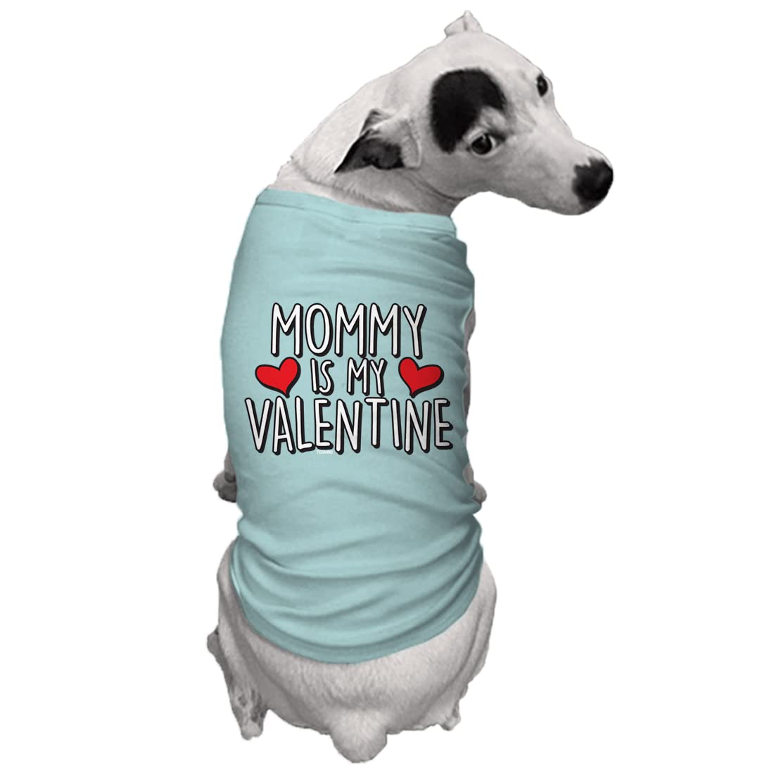 Mommy Is My Valentine Dog Shirt (Chill, 3X-Large)