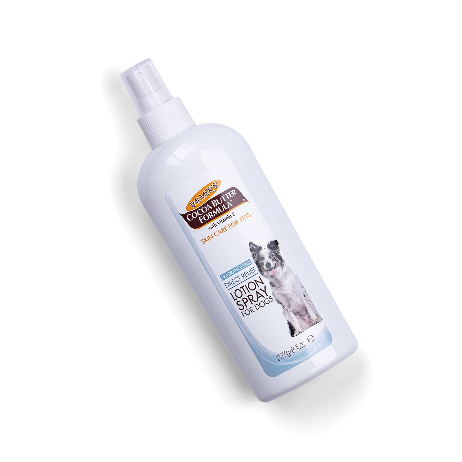 Palmers for Pets Cocoa Butter Formula Direct Relief Lotion Spray for Dogs with Vitamin E | Fragrance Free Dog Lotion for Dry It