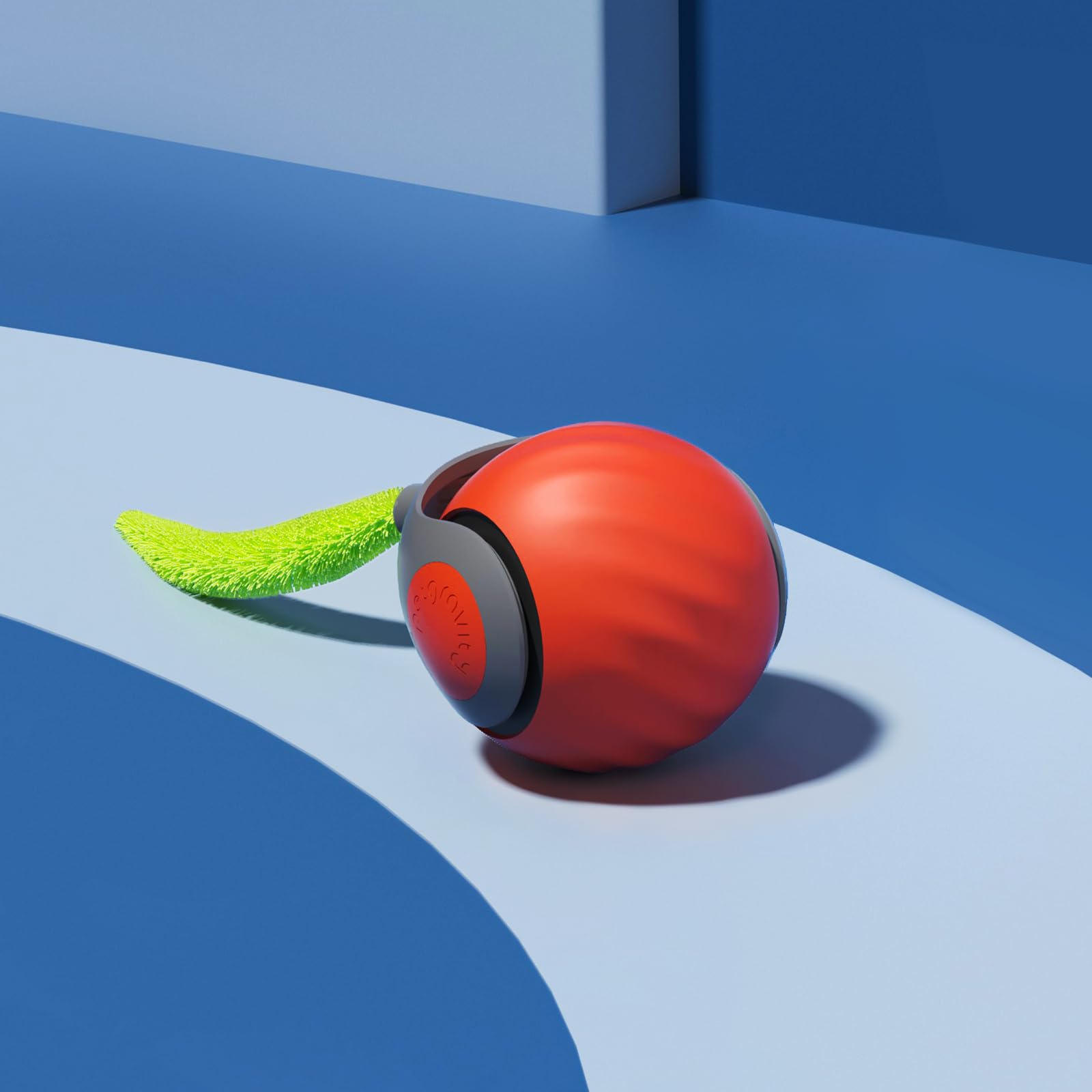 Petgravity Speedy Sprint Ball Toy For Cat Type-C Rechargeable Interactive Cats Toy Orange